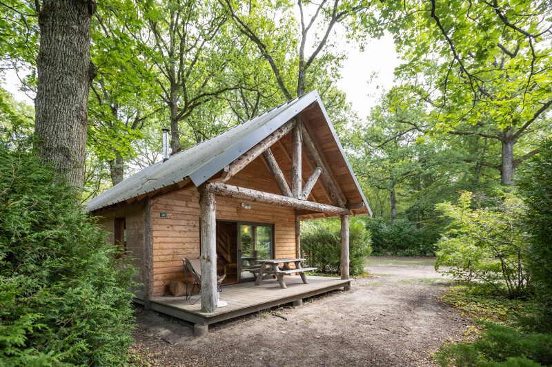 Une cabane, Huttopia Rambouillet. Photo Manu Reyboz