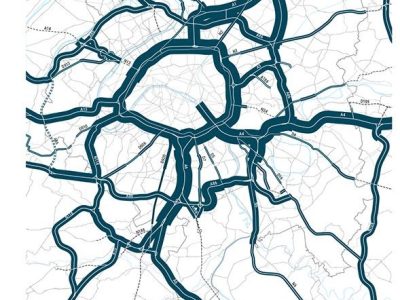 Trafic moyen annuel journalier. Apur