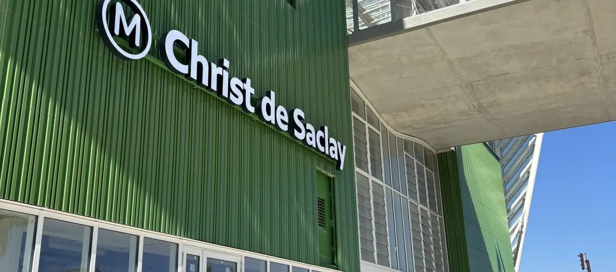 La gare du Christ-de-Saclay, terminus provisoire de la ligne 18 vers l'Ouest en attendant le prolongement à Versailles. Vianney Delourme pour Enlarge your Paris