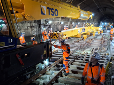 Travaux sur les lignes B et D du RER, en gare du Nord. Photo Ile-de-France mobilités